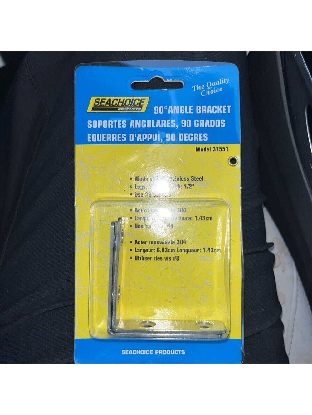 Seachoice S/S Angle Bracket (2/Pk) 37551